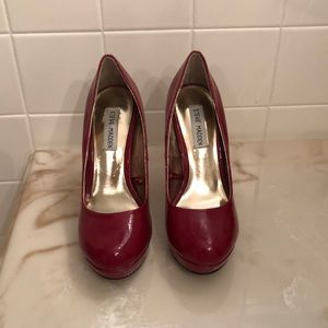 Steve Madden Patent Leather Red Stiletto Heels